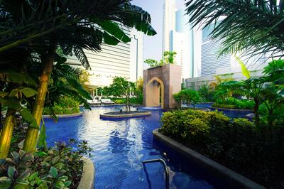 Conrad Dubai has a ladies-only daycation deal including pool and spa access. Courtesy Hilton