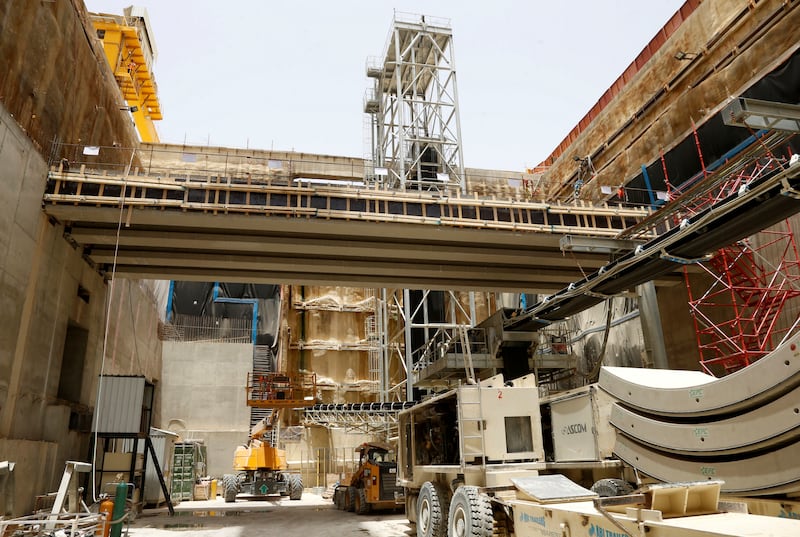 Construction of the Riyadh Metro network in Saudi Arabia. Reuters