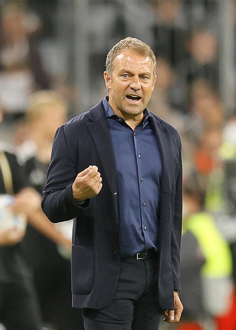 Germany's coach Hansi Flick. EPA