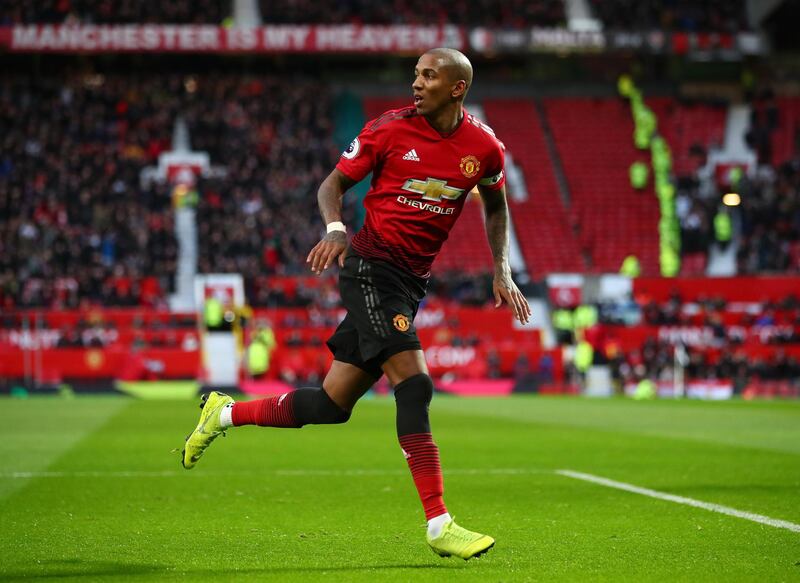 Left-back: Ashley Young (Manchester United) – The captain’s first goal for a year was a spectacular one and set up a rare United rout as they beat Fulham 4-1. Getty Images