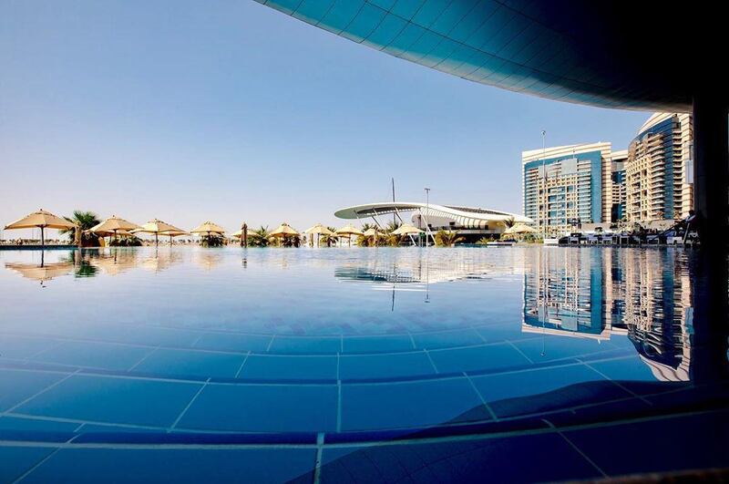 Jumeirah Etihad Towers is offering a daycation deal now that its pool has reopened. Instagram / Jumeirah Group