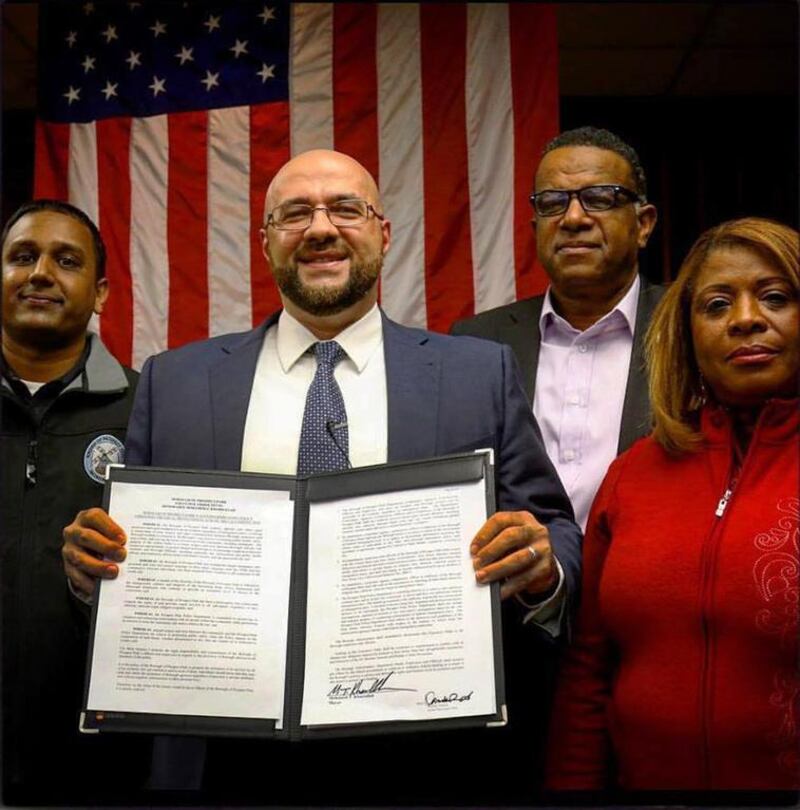 Mohamed Khairullah, the Syrian-born mayor of Prospect Park, New Jersey, defies president Donald Trump's travel ban with his own executive order, declaring migrants and refugees are welcome in his town. Courtesy Mohamed Khairullah