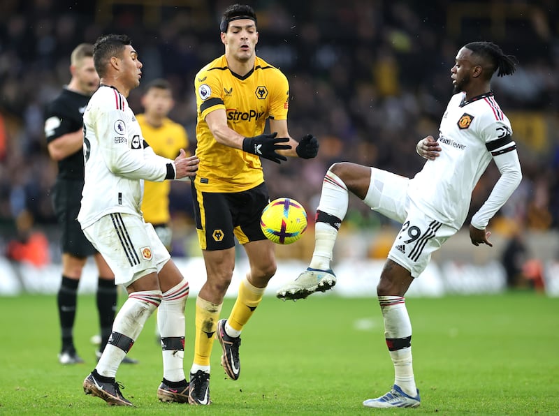 Toti (On for Bueno 72’) 6: No chance to make impact after coming on.
Raul Jimenez (On for Podence 84’) N/A. Denied late leveller when De Gear saved his injury-time header. Getty