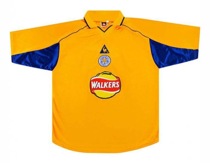Leicester City 2000-01 third kit. Courtesy Football Kit Archive