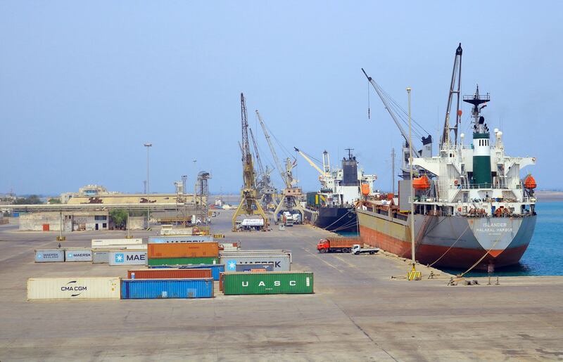 The docks at Yemen's Red Sea coastal city of Hodeidah. AFP