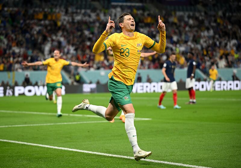 Craig Goodwin – 7. Got a reaction when he went in on Pavard with an early tackle and inspired a very different one from the Australian supporters when he scored the opener with a composed finish. Initially helped Behich defensively but struggled to do that as the first half went on. Showed discipline in the second period. Getty