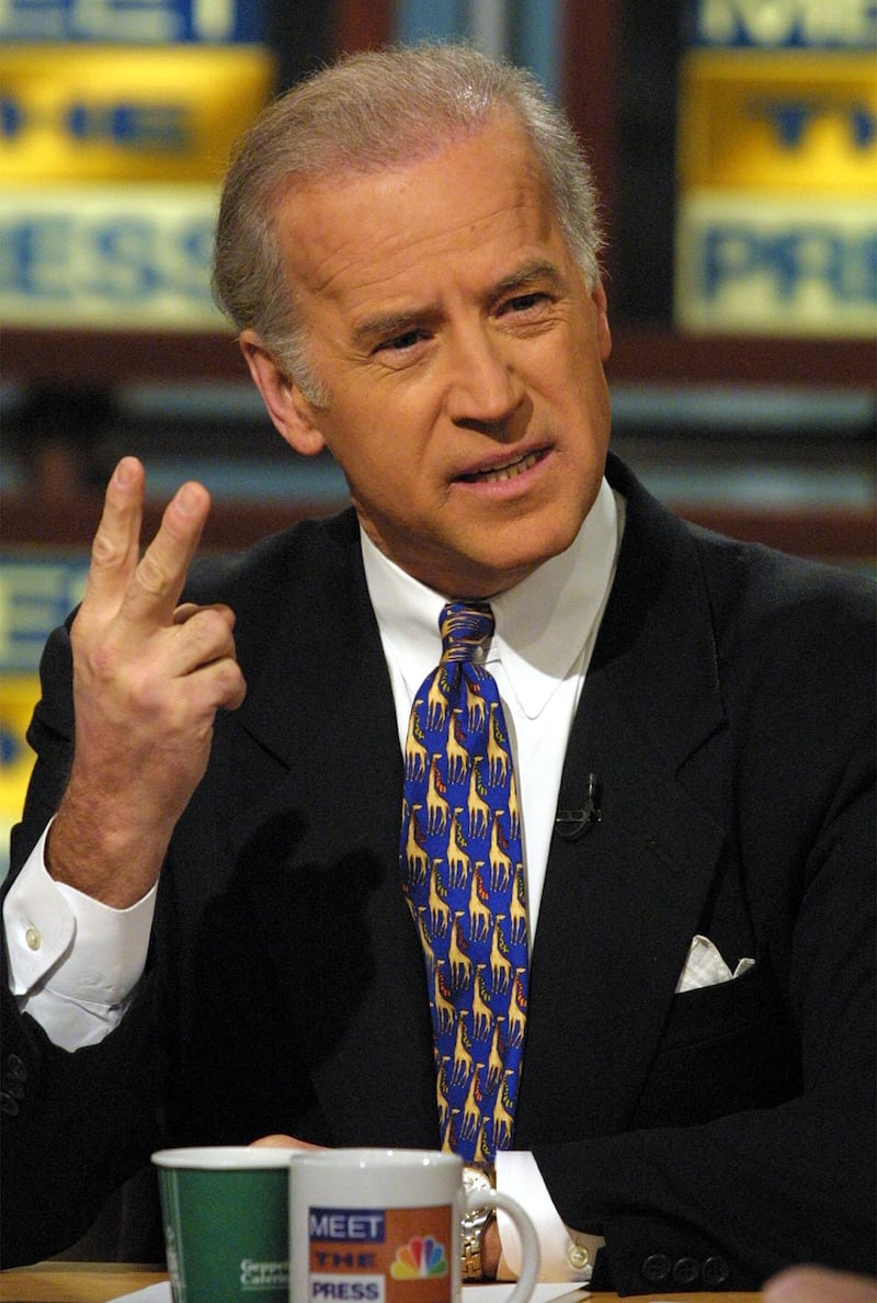 383990 04: Senator Joseph Biden discusses the Bush agenda and the new Senate on NBC's ''Meet the Press'' January 7, 2001 in Washington, D.C. (Photo by Alex Wong/Newsmakers)
