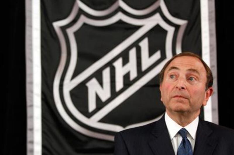 NHL commissioner Gary Bettman