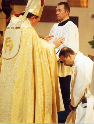 Nadim Nassar during his ordination as a deacon in 2003. The pull of Anglicanism was twofold: faith and reason. As he puts it, 'It gave me a spiritual home and an intellectual challenge.' Photo: Nadim Nassar