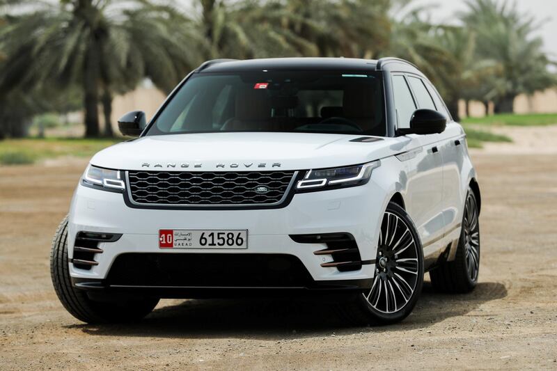 Abu Dhabi, UAE, April 2, 2018.   Range Rover Velar .
Victor Besa / The National
Motoring
Reporter:  Adam Workman