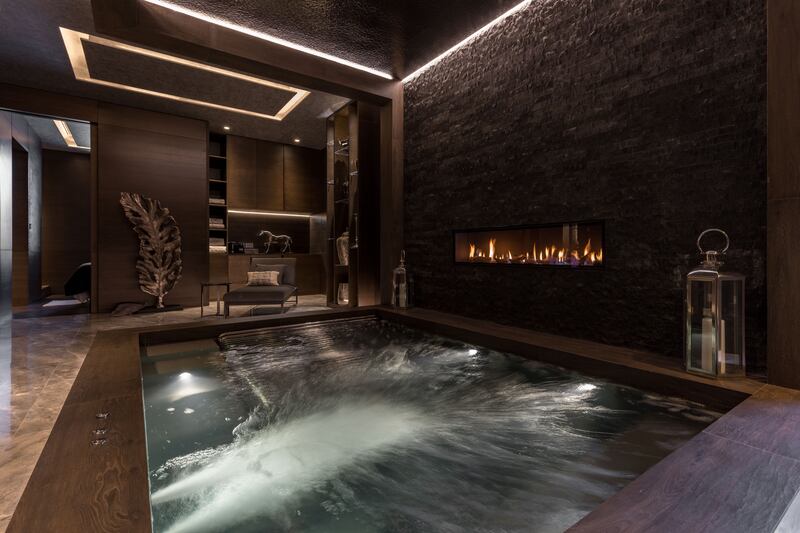 The 1,000-square-foot spa is a highlight.