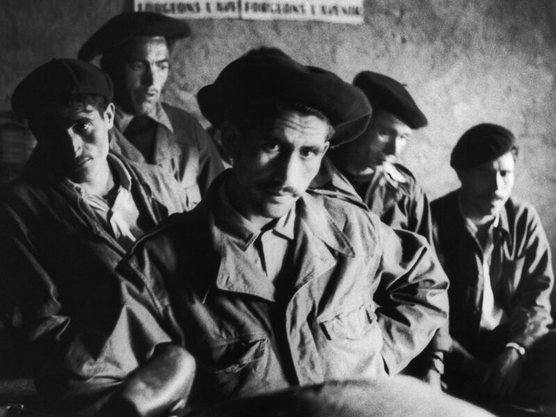 Harkis on a military operation during the Algerian War in 1959. Getty Images