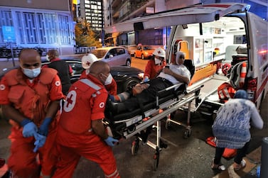 Beirut's hospitals were quickly inundated with patients in the aftermath of the explosion. EPA
