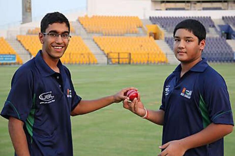 Dan D'Souza, left, and Moaaz Qazi have been selected to be coached at the Sussex County Cricket Club Academy.