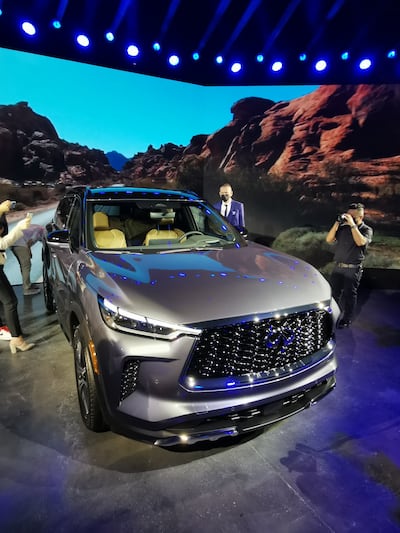 Dubai was one of only three locations to have a physical display of the 2022 Infiniti QX60 during its global launch