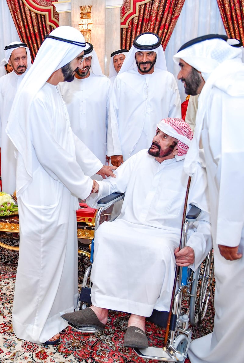 Sheikh Mohammed bin Rashid hosted a reception for Emirati tribes.