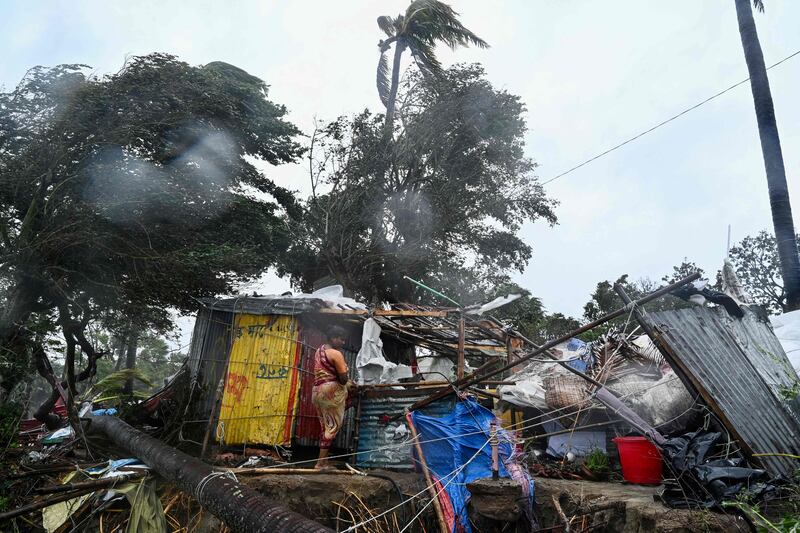 Cylone Remal was considered a severe cyclonic storm when it made landfall, with winds of up to 135kph, the Indian Meteorological Department said. AFP