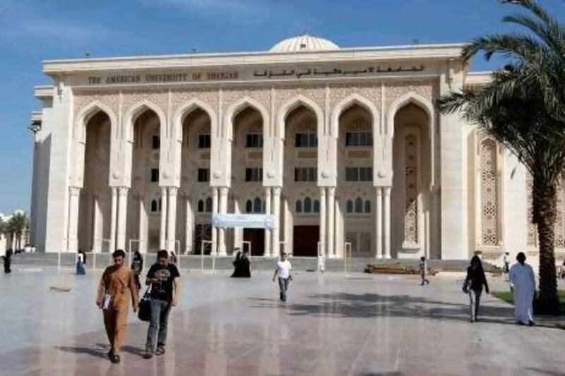 The American University of Sharjah, which is accredited by one of the six official US bodies.