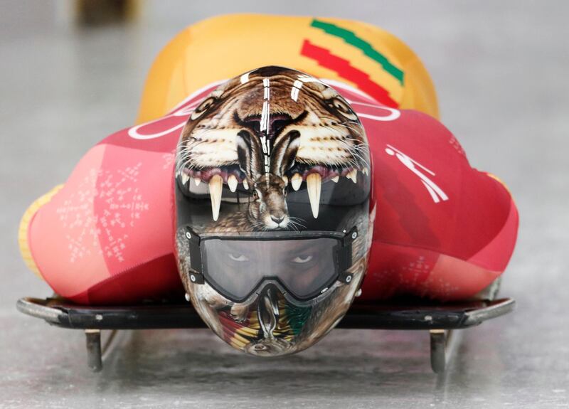 Akwasi Frimpong of Ghana in action during the heat. Edgar Su / Reuters