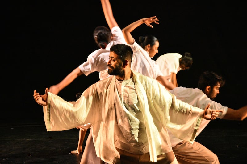 Hrishikesh Pawar dancing at the Hrishikesh Centre of Contemporary Dance in Pune, India