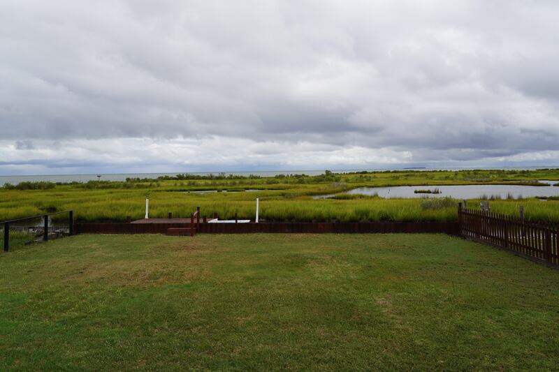 The eastern edge of the island is most susceptible to erosion and rising water levels. 