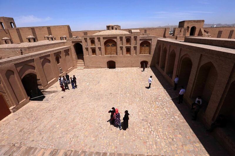 Afghan people visit the Herat National Museum in Herat, Afghanistan. The museum was recently opened after renovations of the historic citadel. Herat is an ancient city with many historic buildings and is dominated by the remains of a citadel constructed by Alexander the Great. Jalil Rezayee / EPA