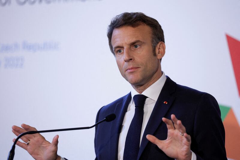 French President Emmanuel Macron. Reuters