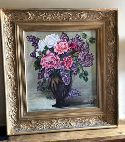 An Art Nouveau style oil painting bought for €20