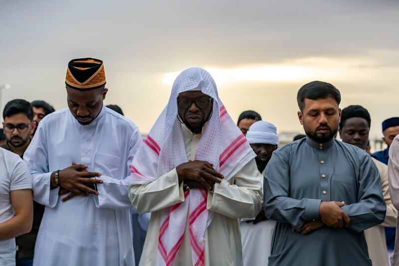 Eid Al Fitr marks the end of the month-long Ramadan fast and the beginning of the month of Shawwal. Al Twar, Dubai. Chris Whiteoak / The National