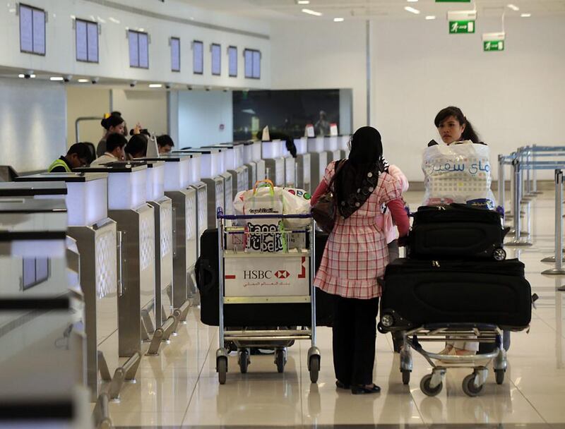Passenger traffic continues to grow at Abu Dhabi Airport. Delores Johnson / The National