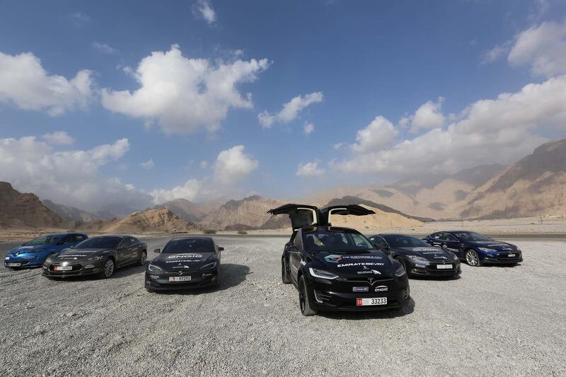 The car convey will this year undertake a two-day, nine-stage tour. Courtesy EVRT Middle East