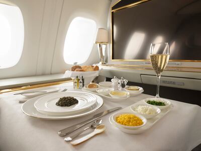 Passengers can now have unlimited portions of Persian caviar as part of the dine on demand service.
