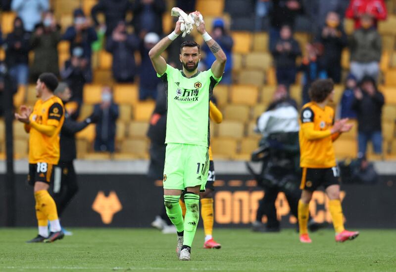 WOLVES RATINGS: Rui Patricio 6 – He could do little to stop Elanga scoring with a header from close range, or Mata’s penalty – in which he went the wrong way - but he did save well from Williams.  Getty