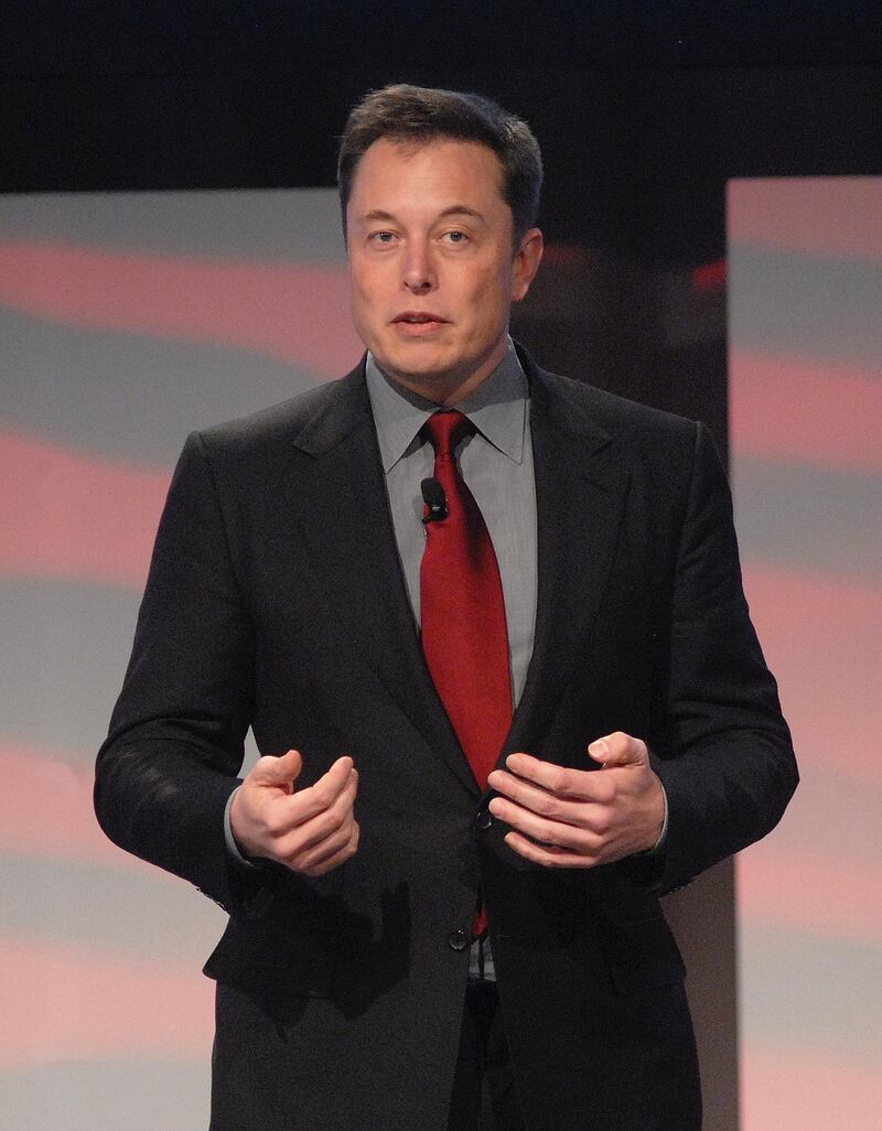 DETROIT, MI - JANUARY 13: Tesla motors CEO Elon Musk attends the Automotive World Congress at The Renaissance Center on January 13, 2015 in Detroit, Michigan. (Photo by Paul Warner/Getty Images)