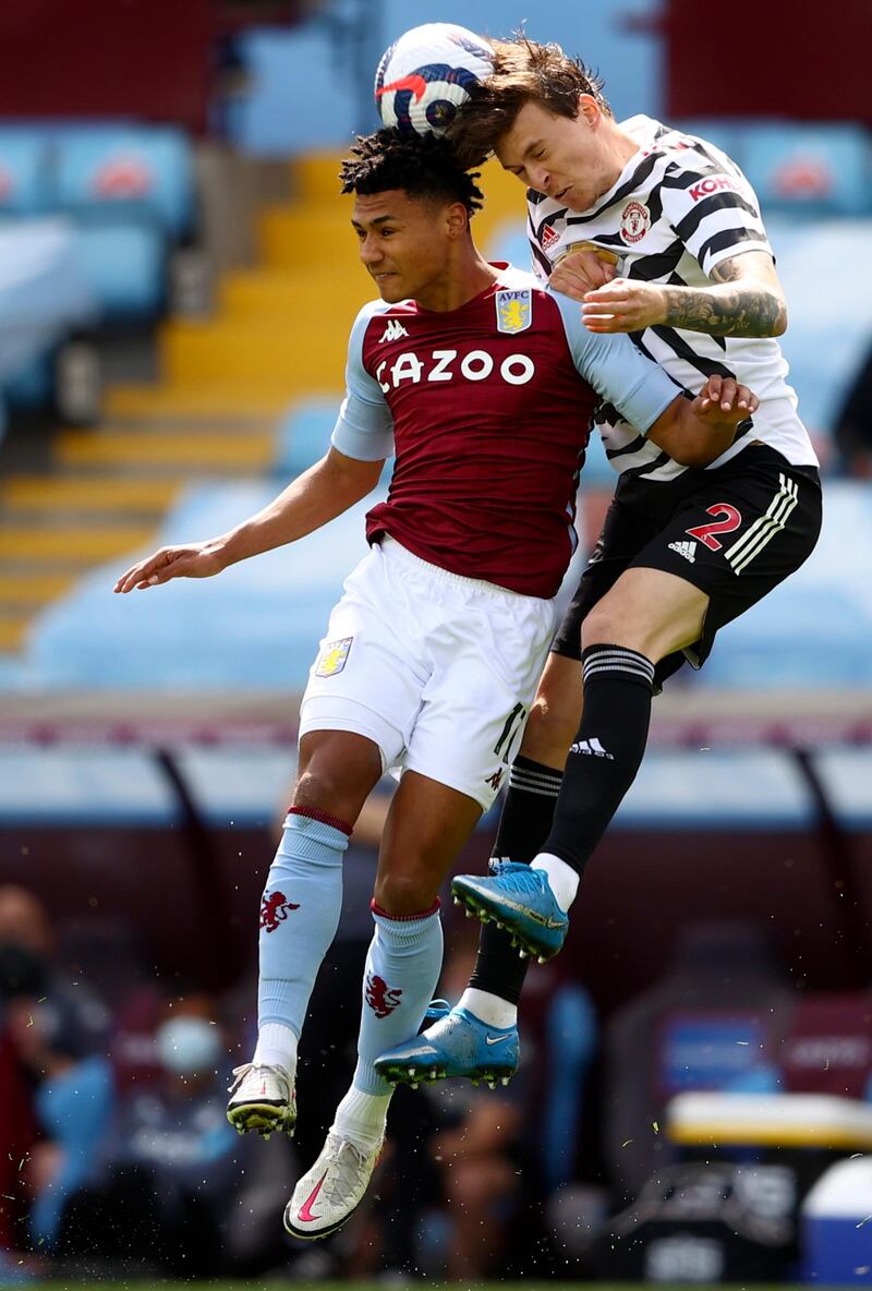 Ollie Watkins – 3. A quiet opening 45 minutes from the striker who has struck 15 goals in all competitions for Villa this term. Booked for wiping out Harry Maguire with a striker’s challenge that had bags of enthusiasm but very little timing, before Henderson kept out his low drive to end the half. Denied a 16th of the season by Cavani’s stunning goal line clearance but his afternoon ended sourly with a second yellow for simulation. EPA