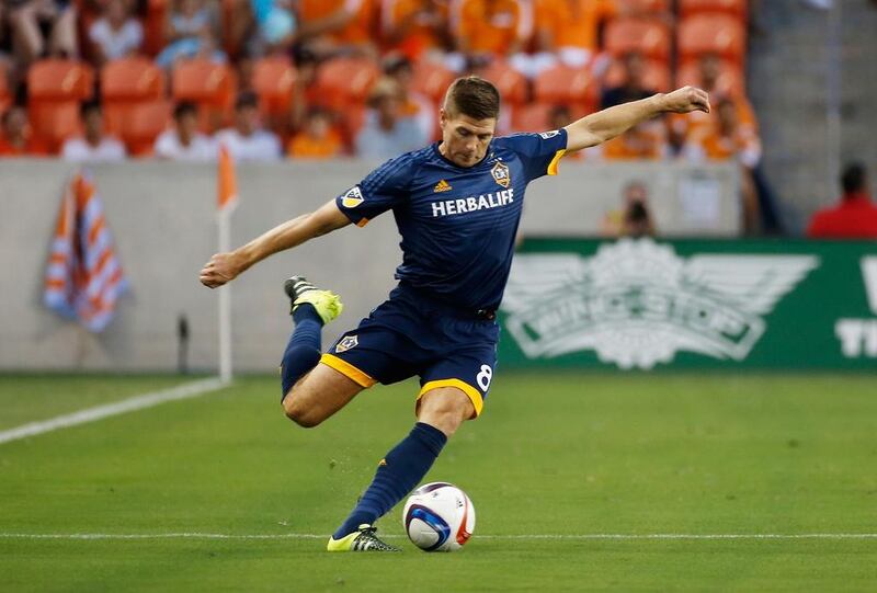 Steven Gerrard in action for the Los Angeles Galaxy on July 25, 2015. Scott Halleran / Getty Images