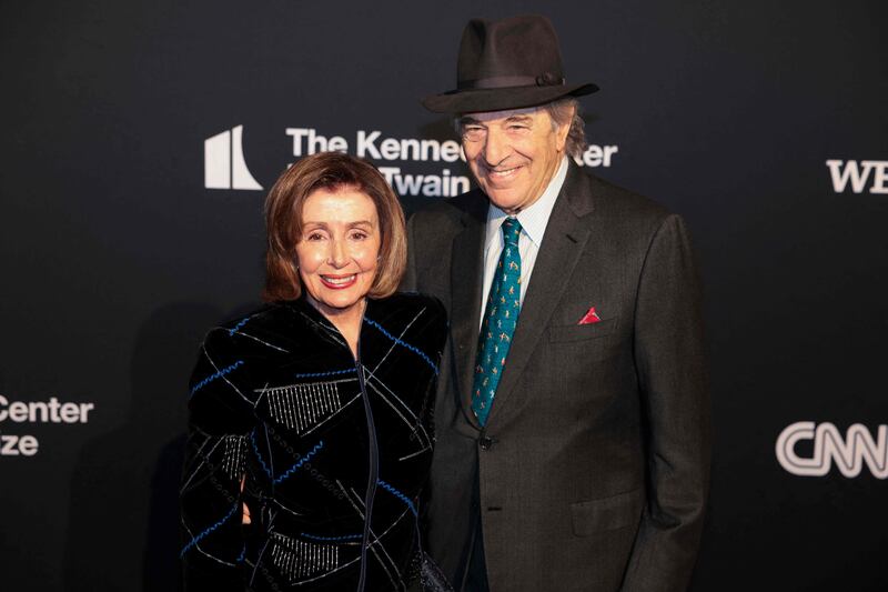 Congresswoman Nancy Pelosi and husband Paul Pelosi. AFP