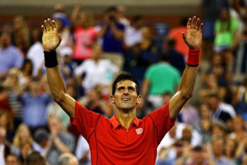 Novak Djokovic was a little sloppy towards the end of his first-round match. Al Bello / Getty Images / AFP