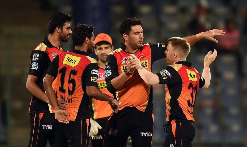 Sunrisers Hyderabad. AFP / PRAKASH SINGH