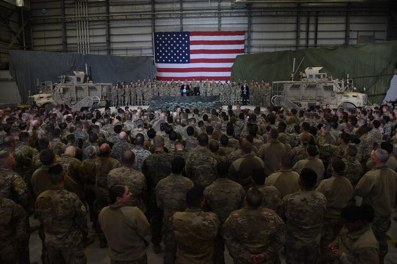 About 13,000 US troops remain in Afghanistan, 18 years after the United States invaded after the September 11, 2001 attacks. Trump said he planned to reduce the number to 8,600 without giving further details.