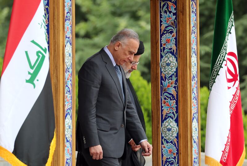 The two leaders attend a welcome ceremony in the Iranian capital.