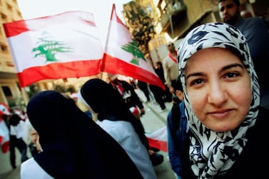 Lebanese protesters gather in Beirut's Martyrs Square on March 14, 2005 for a massive anti-Syria protest one month after the prime minister, Rafiq Hariri, was assassinated. Getty Images