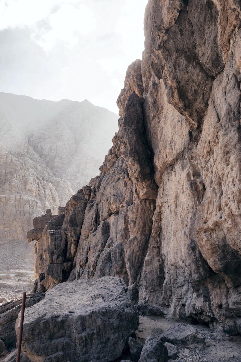 11.01.19 Dubai resident Fatima Deryan spending her Friday climbing the highest peak of the UAE; Jebel Jais  in Ras Al Khaimah. Fatima is training to climb Everest in March.
Anna Nielsen For The National