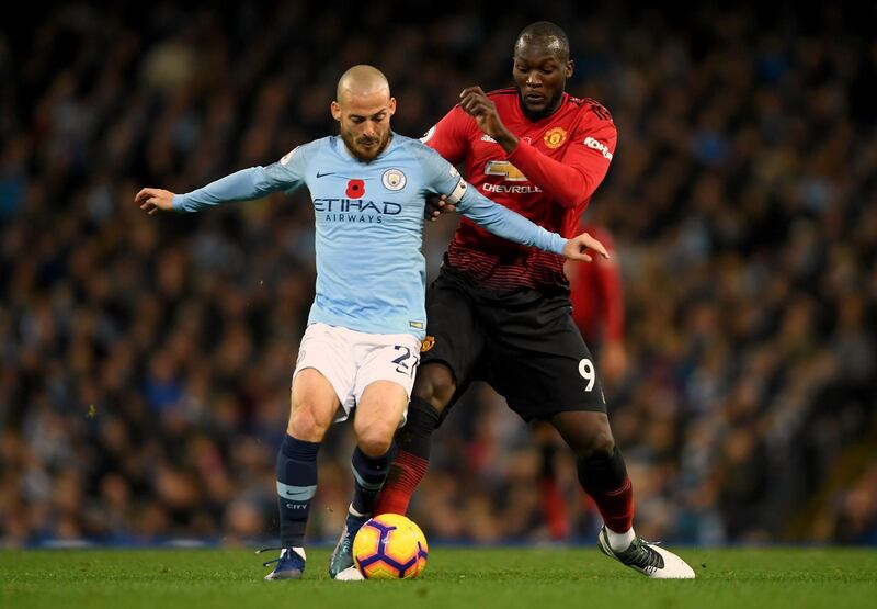 Centre midfield: David Silva (Manchester City) – Besides his usual classy and incisive passing against Manchester United, the Spaniard scored for the third consecutive game. Getty Images