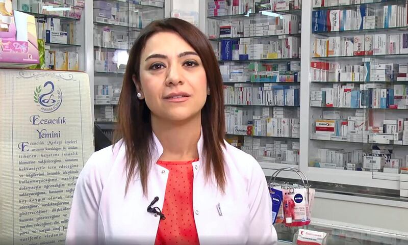 Pharmacist and Turkish opposition deputy Gamze Tascier has distributed around 1,000 masks to those in need. Courtesy Gamze Tascier