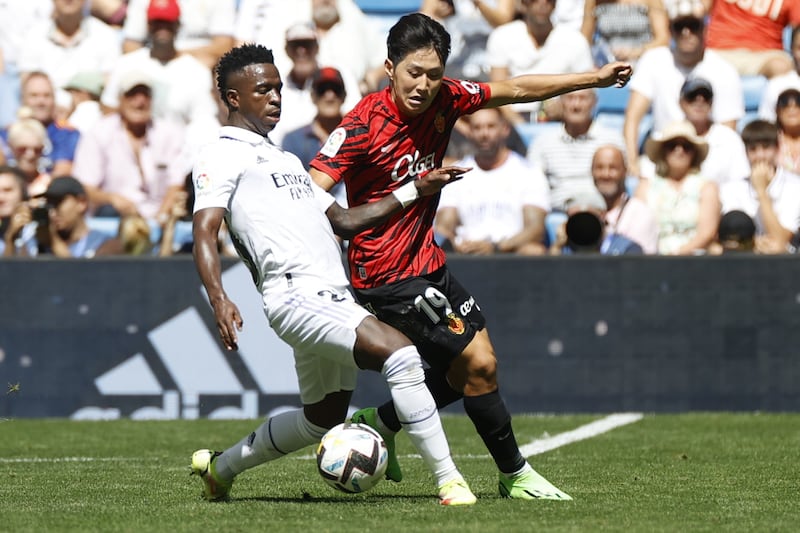 Kang-in Lee 6: The Korean delivered a spot-on free-kick a tight angle to find Muriqi, who headed Mallorca into the lead. EPA