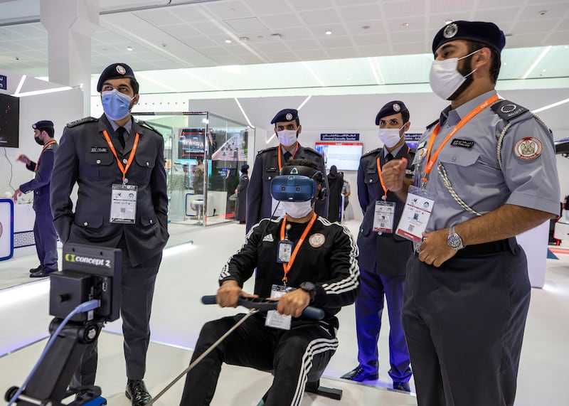 The Abu Dhabi Police VR Rowing Machine.