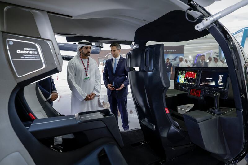 Sheikh Hamdan bin Mohammed, Crown Prince of Dubai, takes a tour of the Dubai Airshow. All photos: Wam