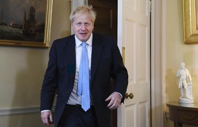 Boris Johnson, U.K. prime minister, arrives for his bilateral meeting with Jens Stoltenberg, secretary-general of NATO, inside number 10 Downing Street in London, U.K., on Tuesday, Oct. 15, 2019. Johnson's hopes of a Brexit deal are likely to depend on him not only persuading the European Union to compromise, but his Northern Irish allies too. Photographer: Andy Rain/EPA/Bloomberg