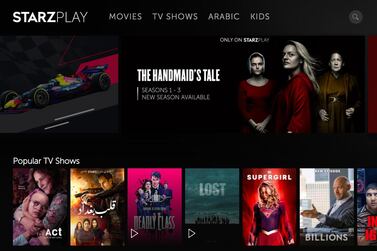 Popular shows, including 'Billions', 'Handmaid's Tale' and 'Power Book II: Ghost' are available via Starzplay. Courtesy Starzplay 